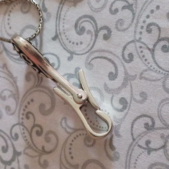 Brighton Floating Heart Badge Clip Necklace - Picture 8 of 8